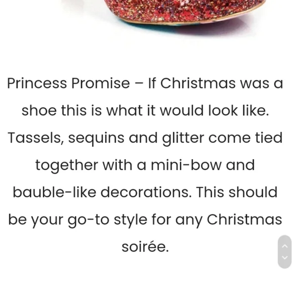 PRINCESS PROMISE Irregular Choice, Size 42, Heels W/ Glitter, US 10/11 - Picture 2 of 9